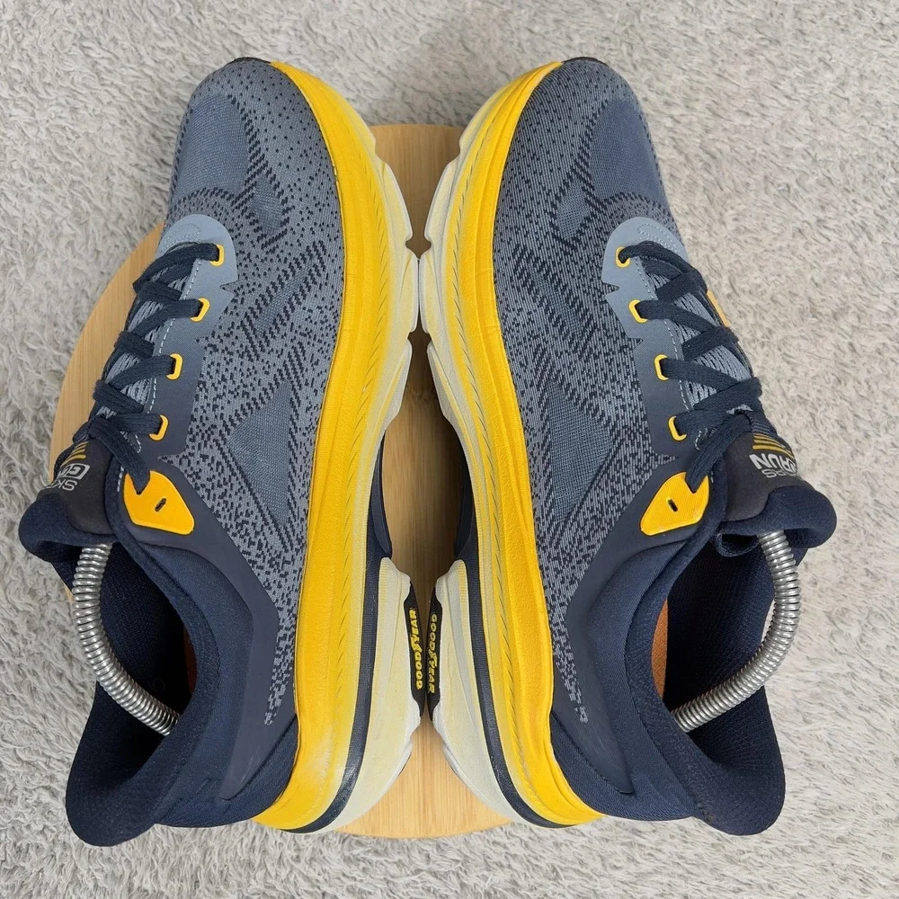 Skechers Max Cushioning Arch Fit 2.0 Shoes Mens 9.5 Wide Fit Blue Yellow GOrun